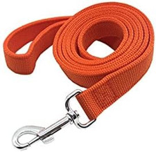 Strong Nylon Dog Leash with 2-Layer, 4 FT/ 6 FT/ 7FT Long, 1 Inch Wide for Mediu