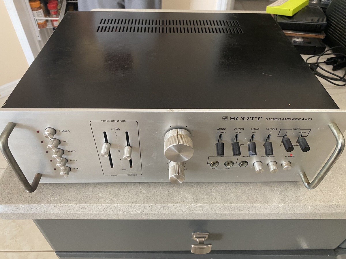 【中古】90W STREO HIFI AMP Scott Stereo Amplifier A 426 | eBay