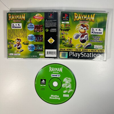 Sony Playstation 1 - Rayman Junior 3 + 4 Klasse PS1 - Lesen und Rechne