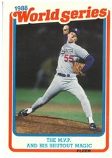 1989 Fleer  1988 World Series #11 Of 12 The M.V.P And His Shutout Magic!