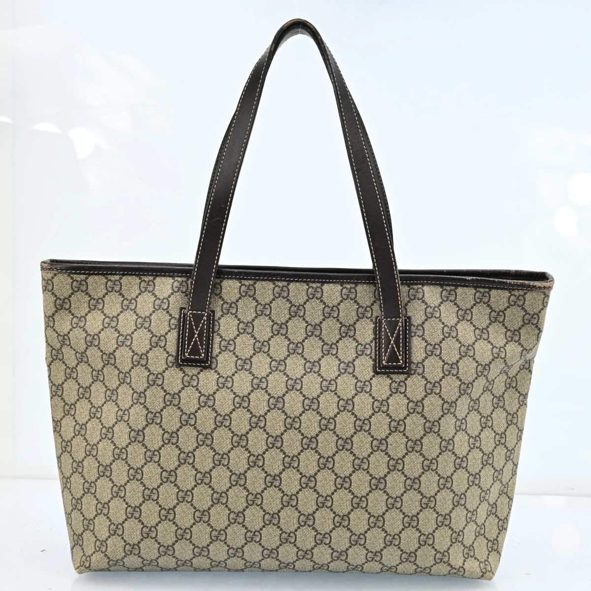 Used Auth Gucci Tote Bag 211137 Women's GG Supreme Handbag,Tote