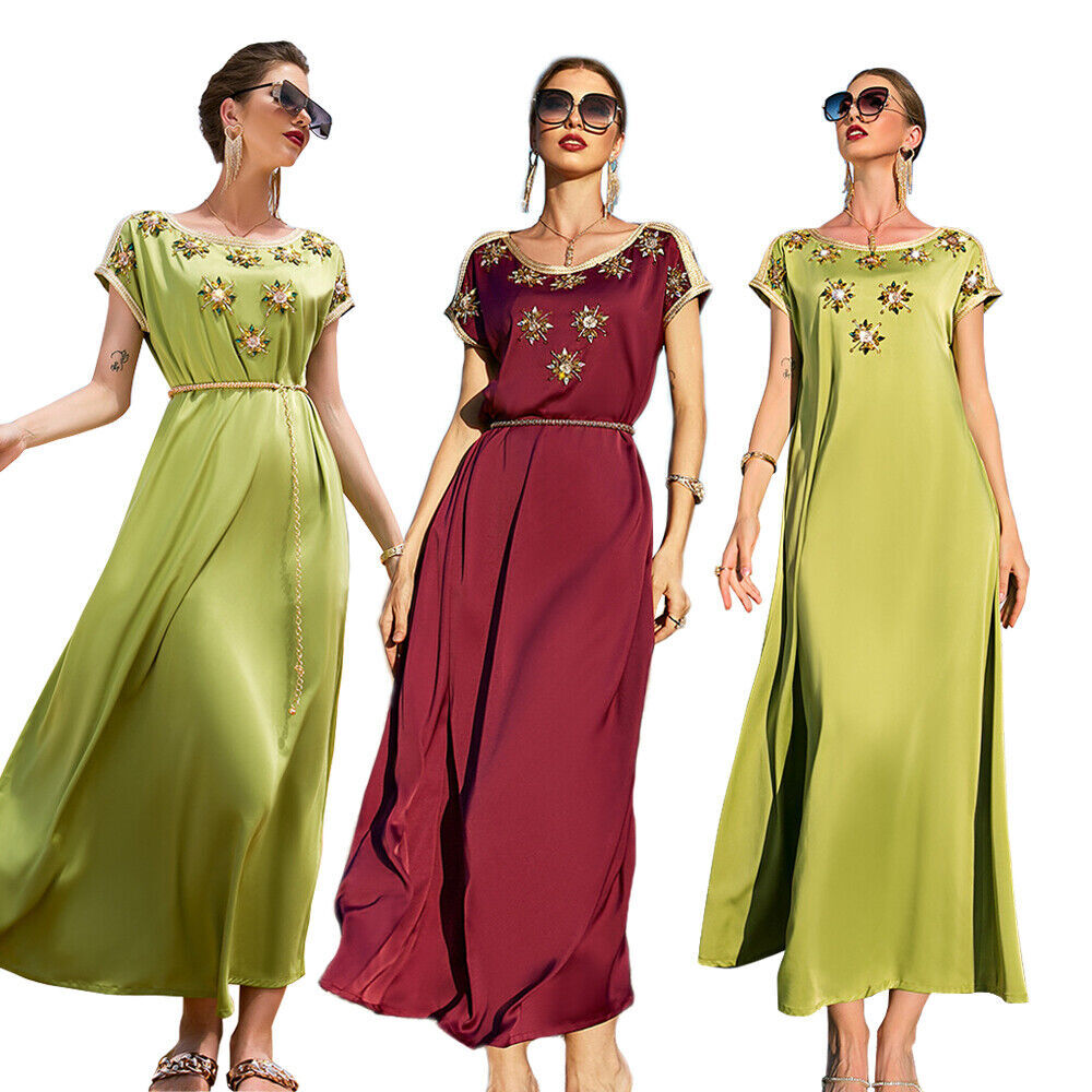 sachin and babi light blue dress Ethnic Abaya Women Muslim Long Maxi Dress Evening Party Kaftan Cocktail  Dresses
