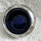 Silver-Plated Salt Cellar w/Cobalt Glass Dish — photo 4