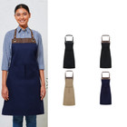 Premier Espresso Bib Apron (PR123) - Cooking Restaurant Cafe Kitchen Garment