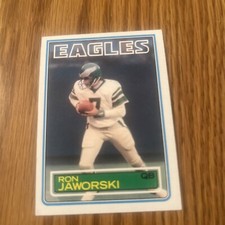 1983 Topps Ron Jaworski Philadelphia Eagles 142 Ex Free Shipping 