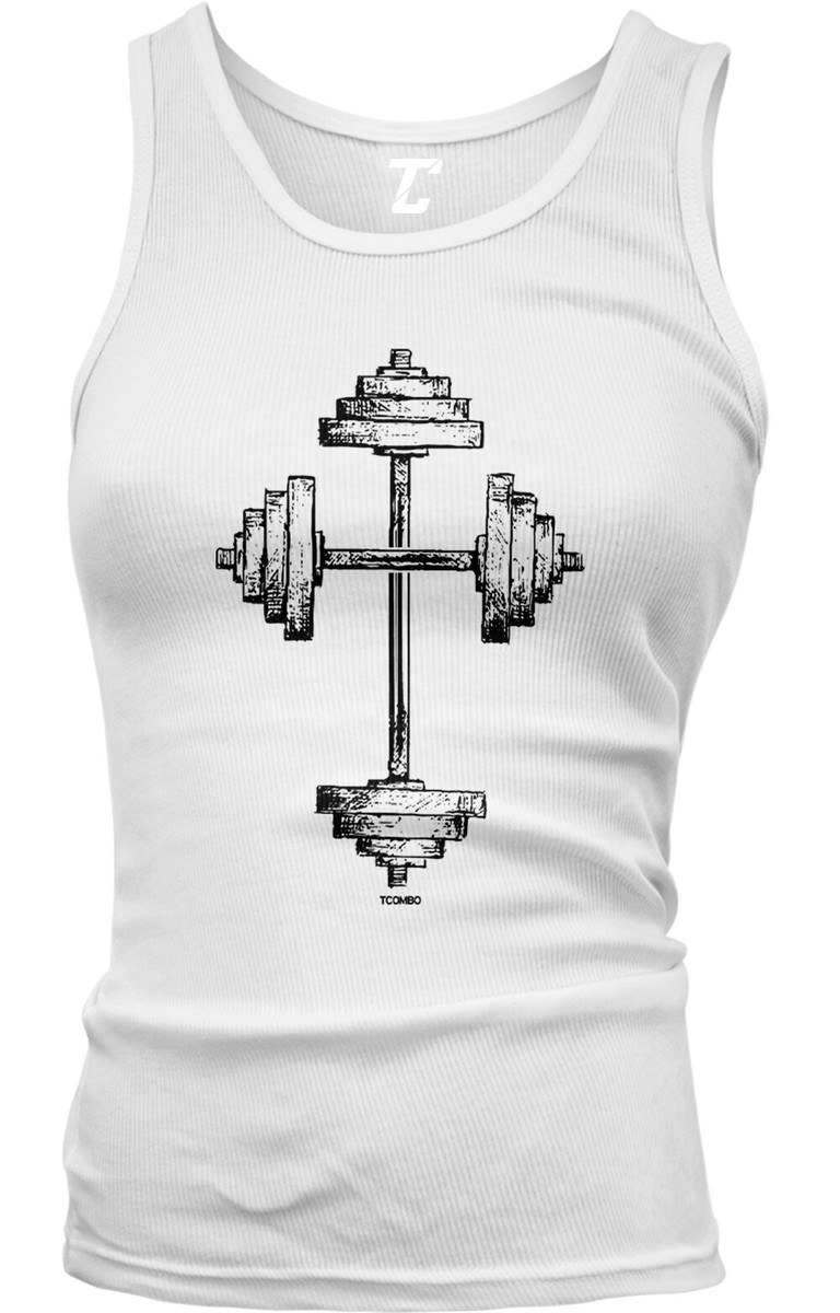 Barbell Cross - Gym Workout Fitness Exercise Faith Juniors