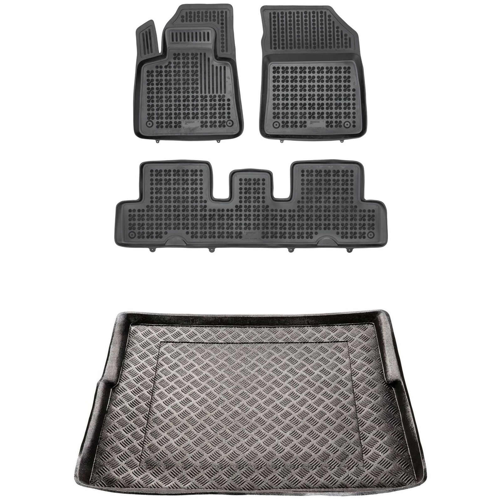 Tapis de coffre en PE et tapis de sol pour Citroën C4 Spacetourer
