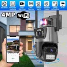 4MP Camara De Seguridad Inalambricas Para Exterior Con Vision Nocturna y Audio