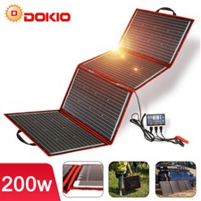 Dokio 200w 12v Kit pannello solare portatile Per batteria/roulotte/power station
