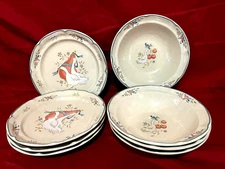 International 8868 Marmalade 8 Piece Set Of 4 Each Salad Plates & Soup Bowls