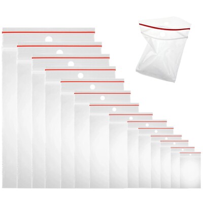 100 Stück Druckverschlussbeutel 45mµ LDPE ZIP Verschluss Tüten Beutel Zipbeutel