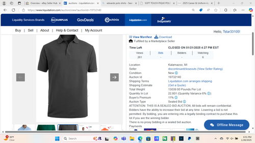 Men Polo shirt Edwards 1500 Gray Green Light blue large 2xl 5xl 6xl Tall NEW - Picture 7 of 8
