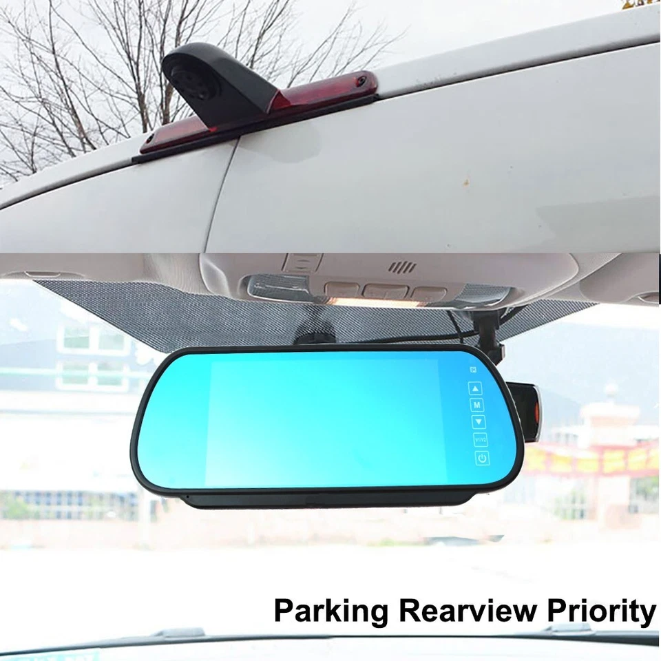 Backup 3rd Brake Light Camera for Mercedes-Benz Sprinter with 7" Mirror Monitor - Image 2 of 4