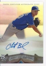 2014 Bowman Platinum Christian Binford Auto Autograph