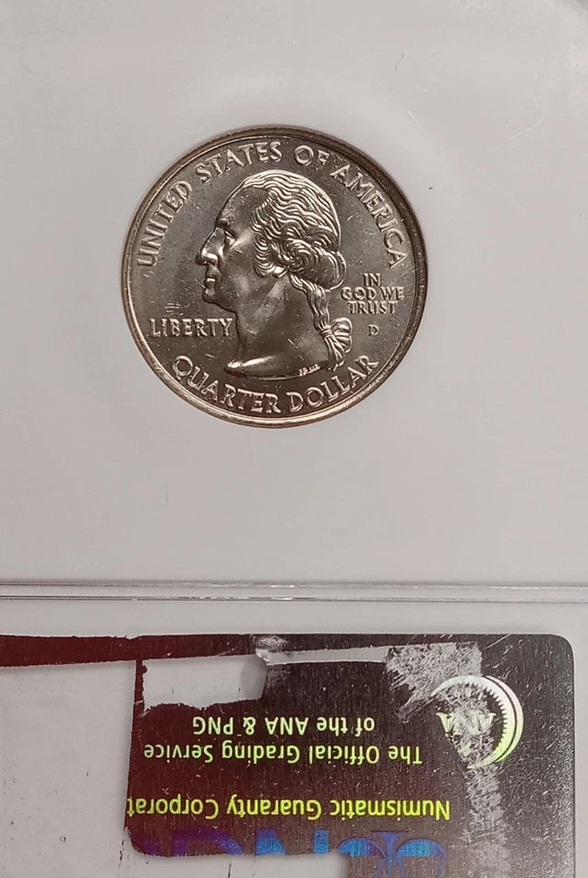 2004 D Wisconsin State Quarter NGC MS64 Extra Leaf Low TP-3691 - Image 2 of 2