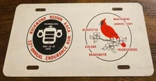 Richmond Virginia AACA Booster License Plate 1978 Antique Auto Club Car Cardinal