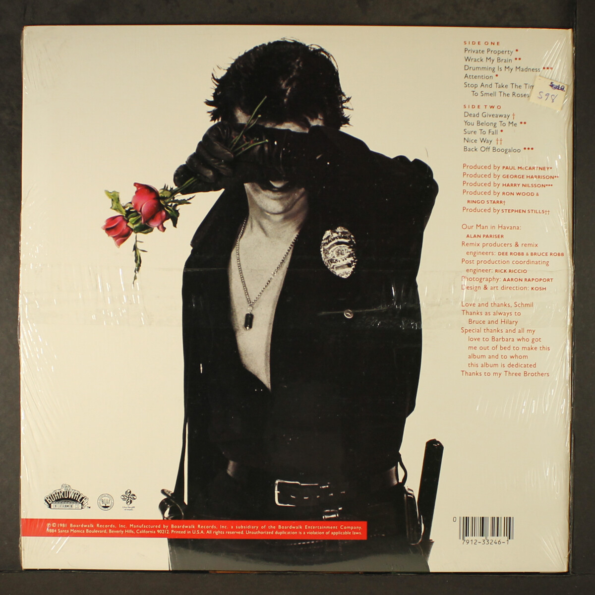 RINGO STARR: stop and smell the roses BOARDWALK 12