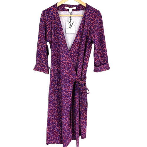 New DVF Diane Von Furstenberg 4 6 SEXY Purple Designer Womens Silk Dress  NWT | eBay