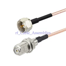 15ft TV External Aerial Antenna Feeder Adapter Cable F male to female pigtail 5M