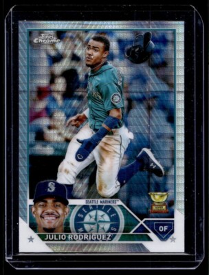 2023 Topps Chrome Prism Refractor Julio Rodríguez Seattle Mariners #200