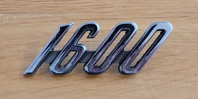 Vintage OE Austin Morris '1600' Schriftzug Chrom Kofferraum Flügel Grill Oldtimer Abzeichen