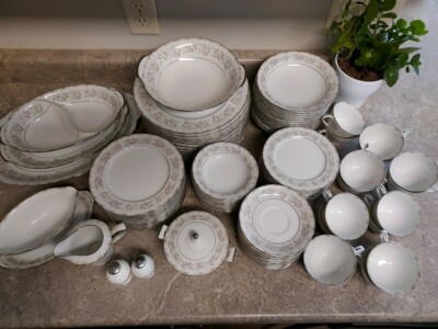 sango japan fine china shelton 97 piece set dinnerware serving