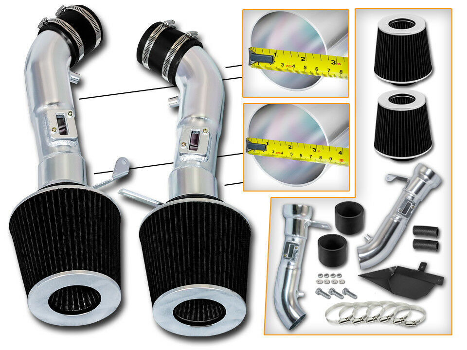 G37 Intake Universal Aluminum 3'' Inch 76mm Car Air Intake Pipe Kit ...