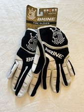 BRINE FIRE LACROSSE WEATHER MESH GLOVES, BLACK, MEDIUM