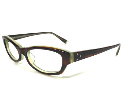 Oliver Peoples Eyeglasses Frames Monroe H Brown Tortoise Green Cat Eye 51-17-140