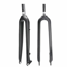 Toseek 1-1/8" 26" MTB Fork 3K T800Full Carbon Fiber Rigid Disc Brake, 28.6mm ...