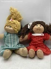 1980-1989 Cabbage Patch Kids Red Removable Clothes Baby Doll Lot Of 2