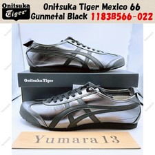 Onitsuka Tiger Mexico 66 Gunmetal Black 1183B566-022 Unisex Size