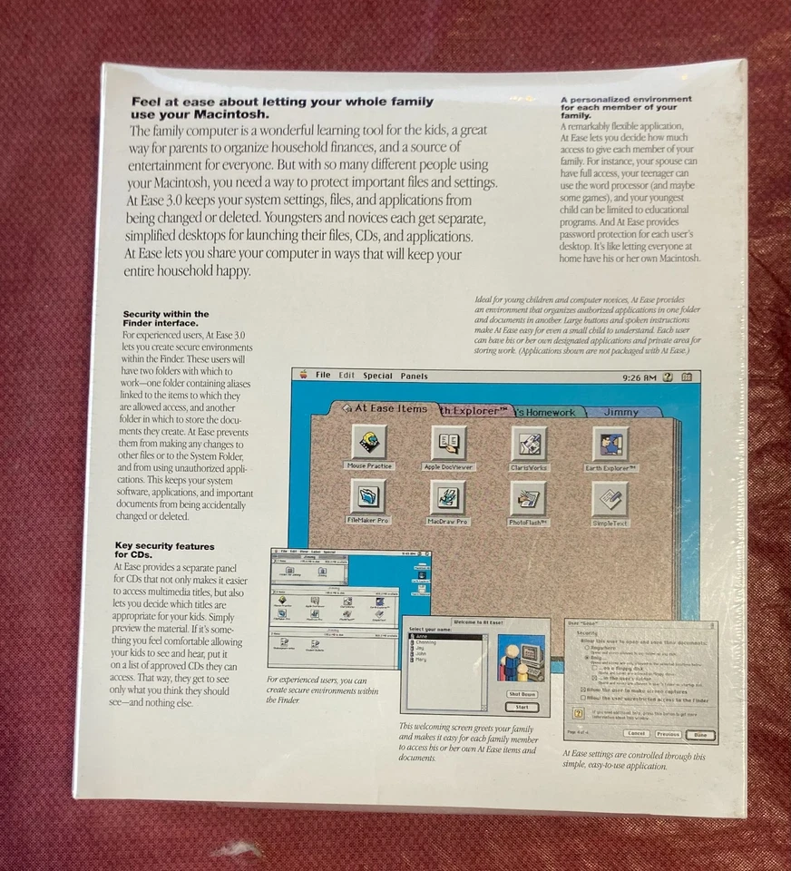 Vtg Apple Macintosh At Ease Version 3.0 Install Disks Software 1995 New Sealed - Image 3 of 4