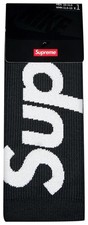 2021 Supreme x Nike Lightweight Crew Socks  Black   Men  s 6  7.5 