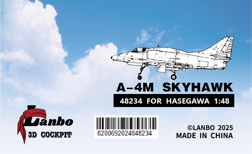 LANBOMODEL 48234 1/48 USA A-4M Fighter Jet（For hasegawa）