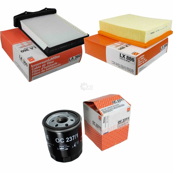 Mahle / Knecht Innenraumfilter LA 360 Luftfilter LX 886 ÖLfilter OC 237/1-image