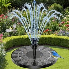 3.5W Upgrade Solar Fountain Pump with 6 Nozzles For Outdoor Garden Yard Decor