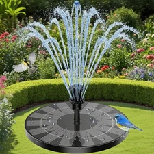 3.5W Upgrade Solar Fountain Pump with 6 Nozzles For Outdoor Garden Yard Decor