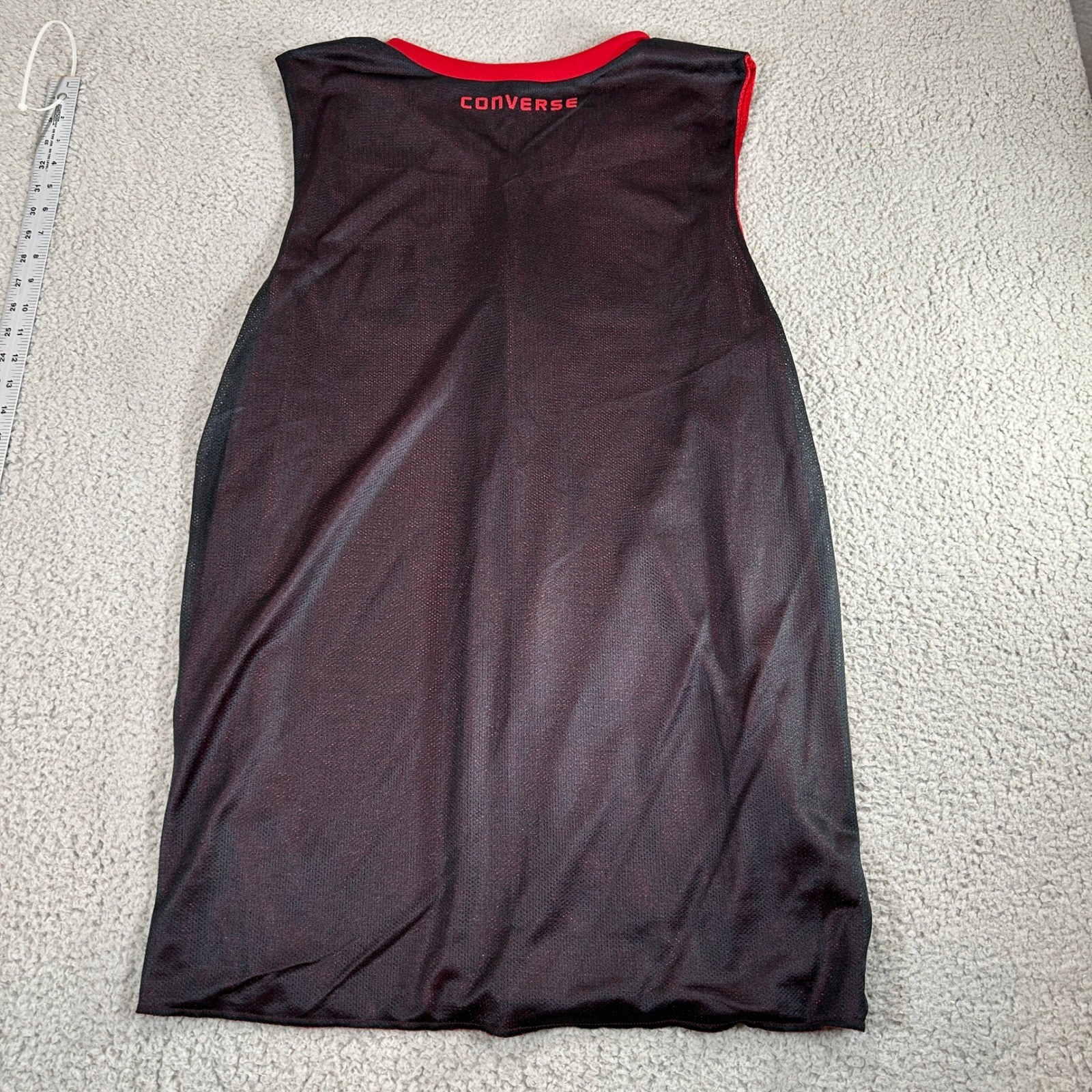 Converse Open Gym Reversible Basketball Jersey Tank Top CHI Red Black X Large thumbnail 3