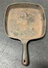 VTG GRISWOLD CAST IRON #55C SQUARE SKILLET CAMP COWBOY PIONEER FIRE RANCH GUIDE