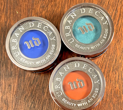 Urban Decay Eyeshadows  Three:  Spike- Deep End- Chaos BNWOB Full Size Authentic