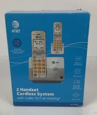 AT&T 2 Handset Cordless Home Phone System Caller ID Call Waiting Speakerphone