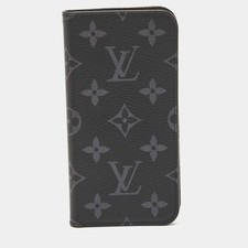 Louis Vuitton Monogram Eclipse Canvas iPhone X Folio Case