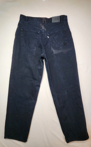 Vtg 90s Levi’s SilverTab Loose Denim Jeans Fit Tapered Leg 34x30 Black USA