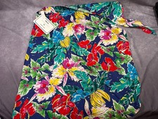 NWT Vintage Hilo Hattie Pareau 14 One Size Dress Sarong Tie Hawaiian Bananas