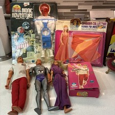 1973 Kenner Bionic Man, Bionic Woman  Maskatron, 2 Outfits,  Critical Arm IP
