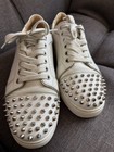 Christian Louboutin Louis Junior Spikes White Leather Low Top Sneakers Men’s — photo 1