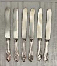 Set of 6 VINTAGE 1847 Rogers Bros OLD COLONY 9-3/4" Dinner Knives VG