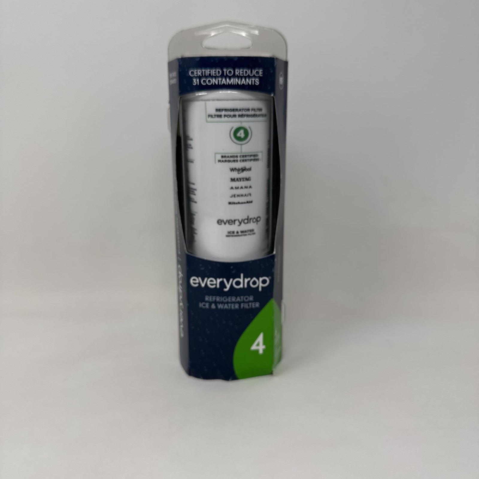 EveryDrop by Whirlpool Ice and Water Refrigerator Filter 4 EDR4RXD1