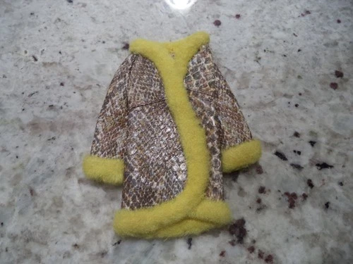 SNAKE CHARMER # 124 * Vinyl Coat  * 1970s Vintage Mod Francie Mattel * Flaws Rd